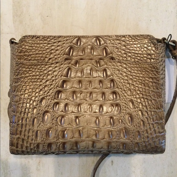 Brahmin Carrie Crossbody Croc Embossed Leather Bag - Picture 8 of 16